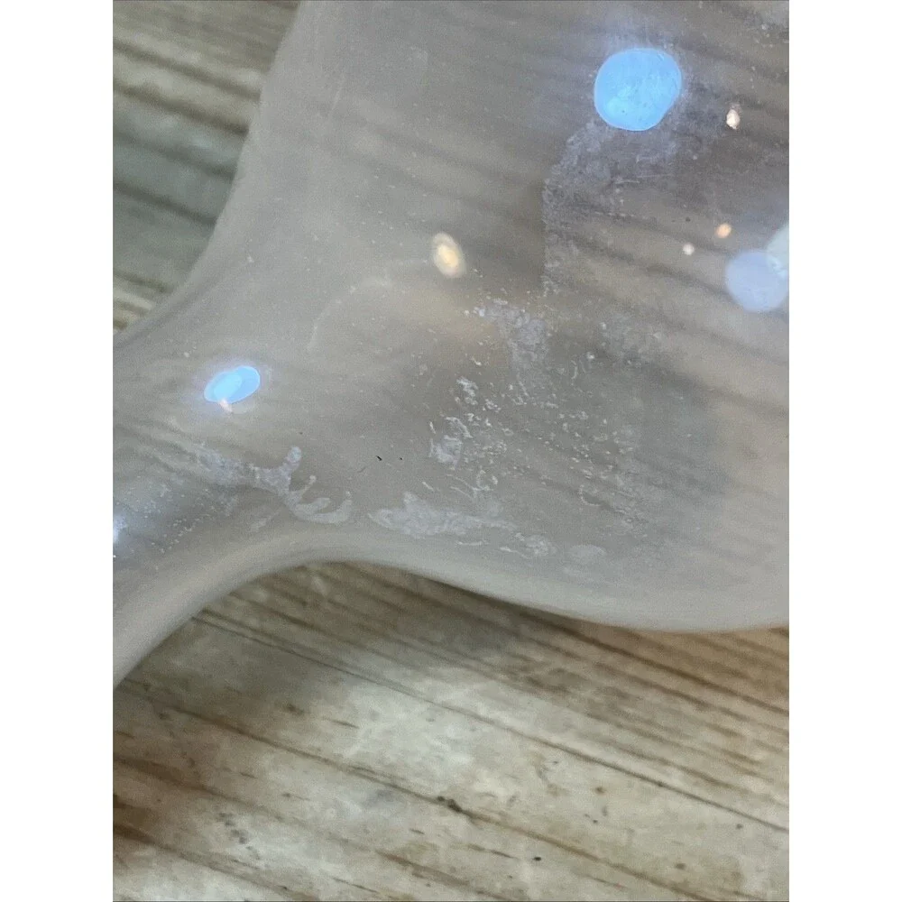 Vintage Clear Ball Hand Blown Glass Bottle Decanter Stopper Replacement 5.5”